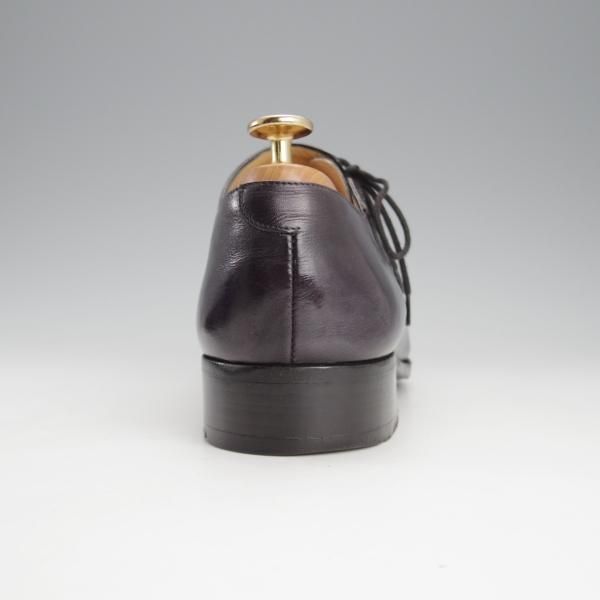 極上★(伊)アルティオリ SIZE 6【定価15万円以上★黒〜ネイビー系パティーヌ/サイドレース】カーフ/メンズ/ARTIOLI★i719