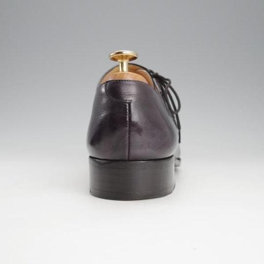 極上★(伊)アルティオリ SIZE 6【定価15万円以上★黒〜ネイビー系パティーヌ/サイドレース】カーフ/メンズ/ARTIOLI★i719