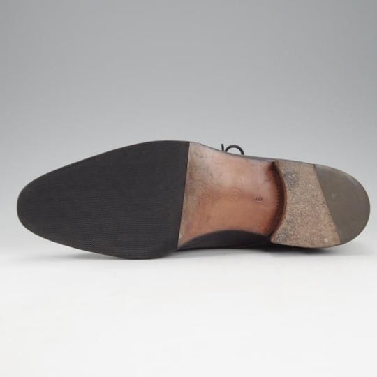 極上★(伊)アルティオリ SIZE 6【定価15万円以上★黒〜ネイビー系パティーヌ/サイドレース】カーフ/メンズ/ARTIOLI★i719