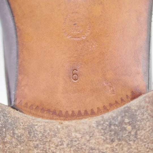 極上★(伊)アルティオリ SIZE 6【定価15万円以上★黒〜ネイビー系パティーヌ/サイドレース】カーフ/メンズ/ARTIOLI★i719