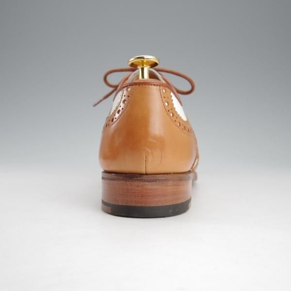 未使用★トリッカーズ(レディース) SIZE 4.5【貴重★コンビ仕様/フルブローグ】L7003/茶×白/カーフ/メンズ/Tricker's★i720