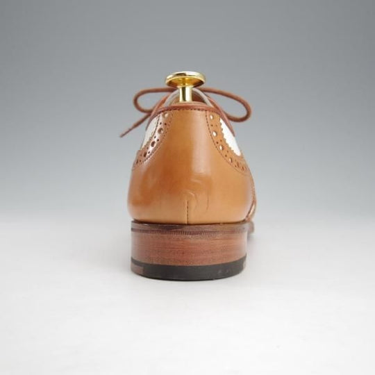 未使用★トリッカーズ(レディース) SIZE 4.5【貴重★コンビ仕様/フルブローグ】L7003/茶×白/カーフ/メンズ/Tricker's★i720