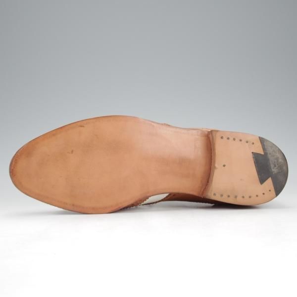 未使用★トリッカーズ(レディース) SIZE 4.5【貴重★コンビ仕様/フルブローグ】L7003/茶×白/カーフ/メンズ/Tricker's★i720