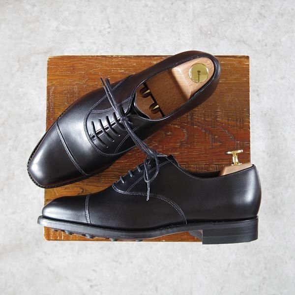 未使用★(英)BARKER/バーカー 5.5F【定価￥49,500-★ダイナイトソール仕様/4275FW14】ストレートチップ/カーフ/黒/メンズ★i723