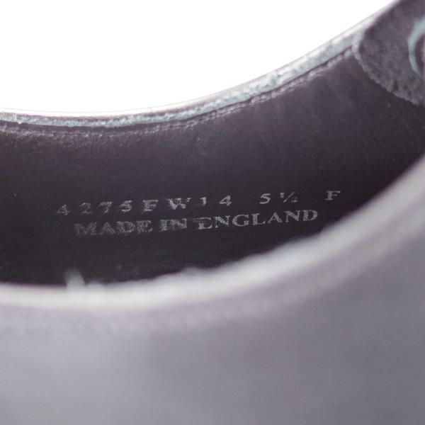 未使用★(英)BARKER/バーカー 5.5F【定価￥49,500-★ダイナイトソール仕様/4275FW14】ストレートチップ/カーフ/黒/メンズ★i723