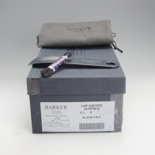 未使用★(英)BARKER/バーカー 5.5F【定価￥49,500-★ダイナイトソール仕様/4275FW14】ストレートチップ/カーフ/黒/メンズ★i723