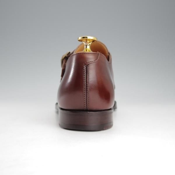 ★クロケット&ジョーンズ 6.5E【★(英)ポールセンスコーン×(英)ダンヒル別注】PEEL/ダブルモンク/カーフ/濃茶/DUNHILL/Crockett&Jones★i725