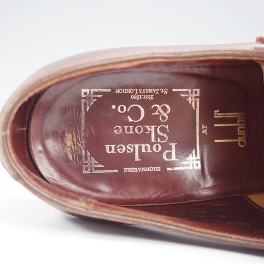 ★クロケット&ジョーンズ 6.5E【★(英)ポールセンスコーン×(英)ダンヒル別注】PEEL/ダブルモンク/カーフ/濃茶/DUNHILL/Crockett&Jones★i725