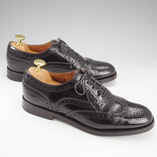 極上★チャーチ(レディース) SIZE 35.5【定価￥160,600-★バーウッド/BURWOOD WG】ポリッシュドバインダーカーフ/黒/Church's★i726