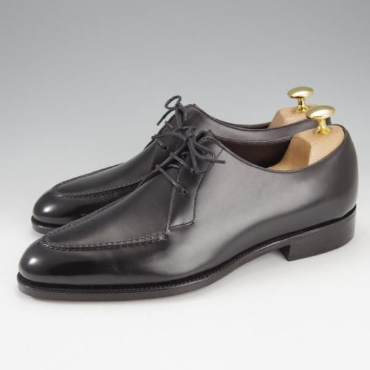 ほぼ試着程度★(英)ガジアーノ&ガーリング UK5.5【定価￥189,000-★(英)ALFRED DUNHILL別注/スキンステッチ】Uチップ/黒★i727