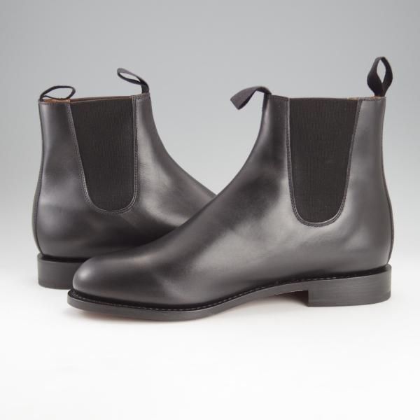 未使用★パラブーツ SIZE 42【貴重★レザーソール仕様/PECARI ARMEE】サイドゴアブーツ/カーフ/黒/メンズ/Paraboot★i728