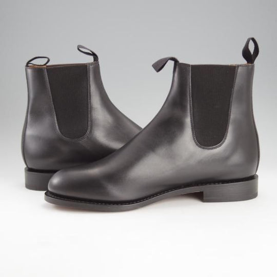 未使用★パラブーツ SIZE 42【貴重★レザーソール仕様/PECARI ARMEE】サイドゴアブーツ/カーフ/黒/メンズ/Paraboot★i728