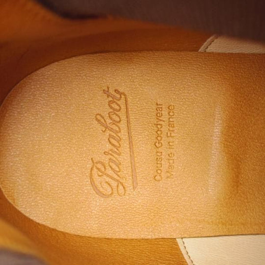 未使用★パラブーツ SIZE 42【貴重★レザーソール仕様/PECARI ARMEE】サイドゴアブーツ/カーフ/黒/メンズ/Paraboot★i728