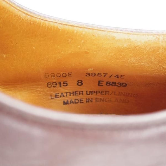 極上★(英)アルフレッド・サージェント 8E【貴重★WESTONゴルフ似寄りモデル/リッジウェイソール】Uチップ/濃茶/Alfred Sargent★i730