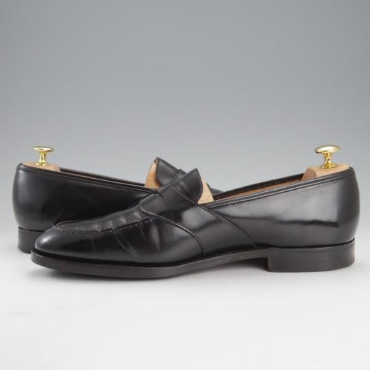 極上★クロケット&ジョーンズ 9EE【★ハートフォード/HERTFORD】フルストラップ/コインローファー/カーフ/黒/メンズ/Crockett&Jones★i731