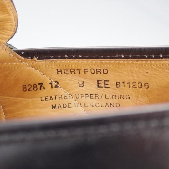 極上★クロケット&ジョーンズ 9EE【★ハートフォード/HERTFORD】フルストラップ/コインローファー/カーフ/黒/メンズ/Crockett&Jones★i731