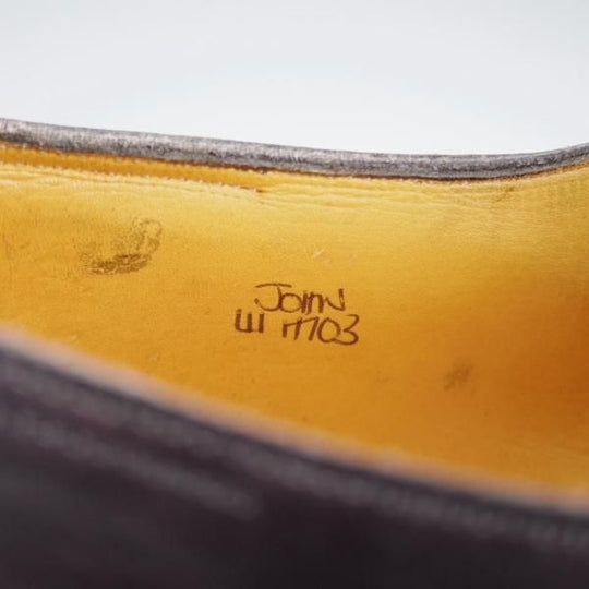 極上★ジョンロブ SIZE 41【貴重★エルメス別注/HERMES/ミュージアムカーフ】JOHN/H103ラスト/黒/メンズ/JOHN LOBB★i732