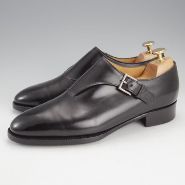 極上★ジョンロブ 5.5E【現行定価￥310,200-★プレステージライン/Jermyn2/ジャーミン】サイドモンク/7000ラスト/黒/JOHN LOBB★i733