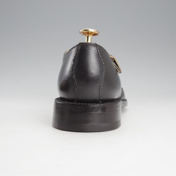 極美品★(米)YUKETEN/ユケテン 75D/US7.5【定価￥73,440-★山羊革/ゴートレザー/グルカサンダル】Tストラップ/黒/メンズ★i734