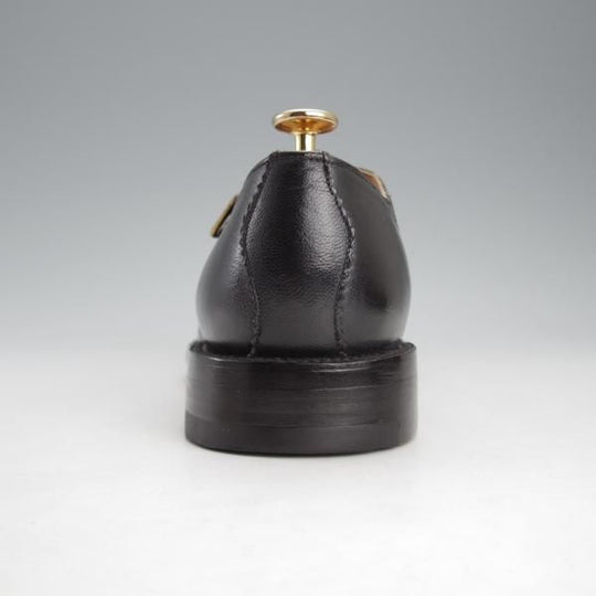 極美品★(米)YUKETEN/ユケテン 75D/US7.5【定価￥73,440-★山羊革/ゴートレザー/グルカサンダル】Tストラップ/黒/メンズ★i734