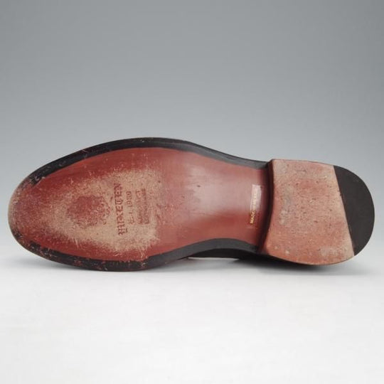 極美品★(米)YUKETEN/ユケテン 75D/US7.5【定価￥73,440-★山羊革/ゴートレザー/グルカサンダル】Tストラップ/黒/メンズ★i734