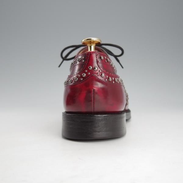 ★チャーチ 65F/UK6.5【同系モデル定価￥181,500-★バーウッド/BURWOOD 2S/スタッズ】81ラスト/赤茶/メンズ/Church's★i737