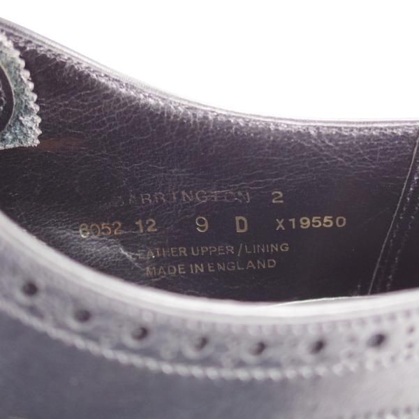 極上★クロケット&ジョーンズ 9D【定価￥104,500-★ハンドグレードライン/BARRINGTON 2】セミブローグ/363ラスト/黒/Crockett&Jones★i738