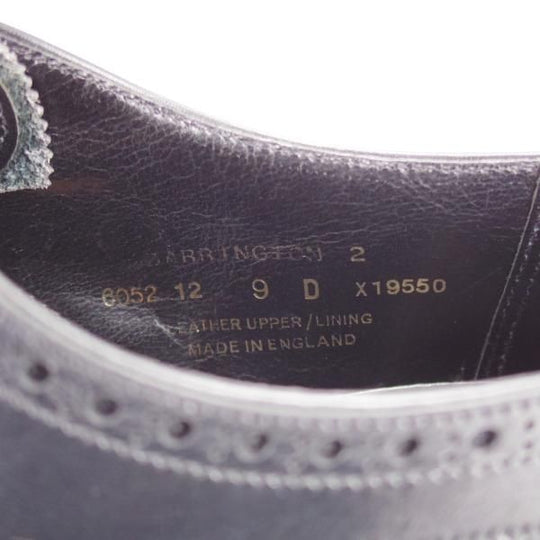 極上★クロケット&ジョーンズ 9D【定価￥104,500-★ハンドグレードライン/BARRINGTON 2】セミブローグ/363ラスト/黒/Crockett&Jones★i738