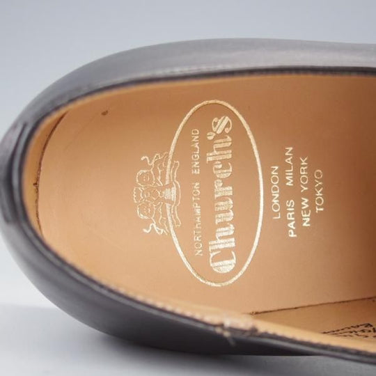 未使用★チャーチ 80G/UK8【貴重★100ラスト/コンサル同仕様/BALMORAL】ストレートチップ/プレステージカーフ/黒/メンズ/Church's★i739