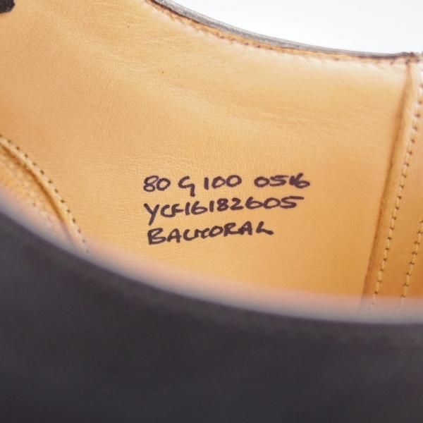 未使用★チャーチ 80G/UK8【貴重★100ラスト/コンサル同仕様/BALMORAL】ストレートチップ/プレステージカーフ/黒/メンズ/Church's★i739