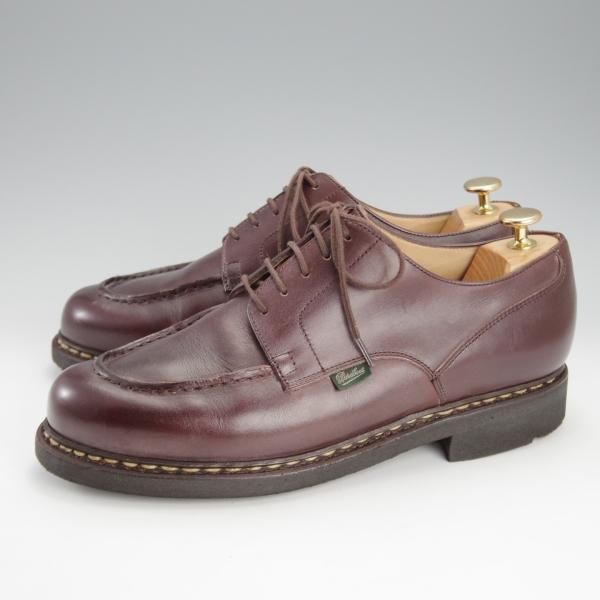 極美品★パラブーツ SIZE 8【定価￥79,200-★シャンボード/CHAMBORD】TEXソール/リスレザー/カフェ/CAFE/Uチップ/メンズ/Paraboot★i740