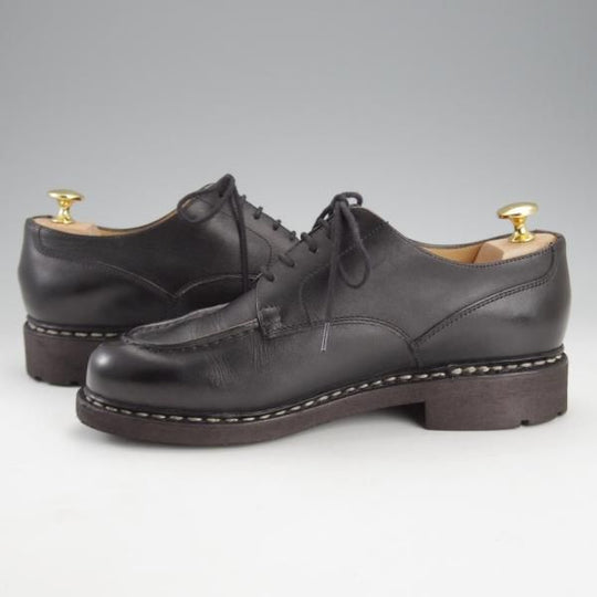 極美品★パラブーツ SIZE 6【定価￥71,500-★シャンボード/CHAMBORD】TEXソール/リスレザー/NOIR/黒/Uチップ/メンズ/Paraboot★i741