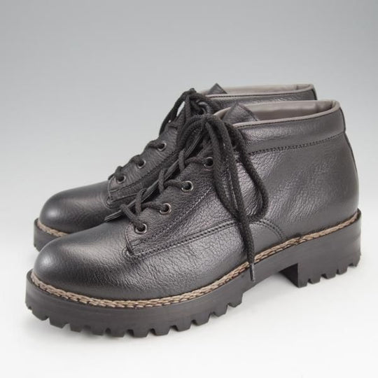美品★(伊)F.LLIジャコメッティ SIZE 40【定価￥129,800-★マルモラーダ/ゴートレザー(山羊革)】FG581/黒/ブーツ/Giacometti★i742