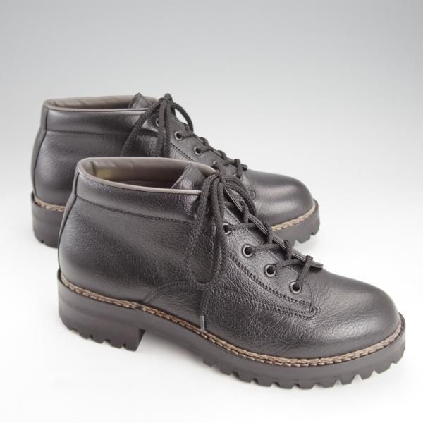 美品★(伊)F.LLIジャコメッティ SIZE 40【定価￥129,800-★マルモラーダ/ゴートレザー(山羊革)】FG581/黒/ブーツ/Giacometti★i742