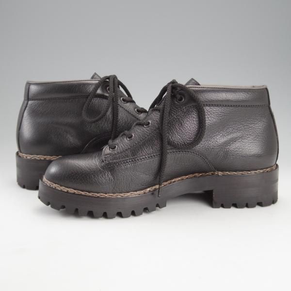 美品★(伊)F.LLIジャコメッティ SIZE 40【定価￥129,800-★マルモラーダ/ゴートレザー(山羊革)】FG581/黒/ブーツ/Giacometti★i742