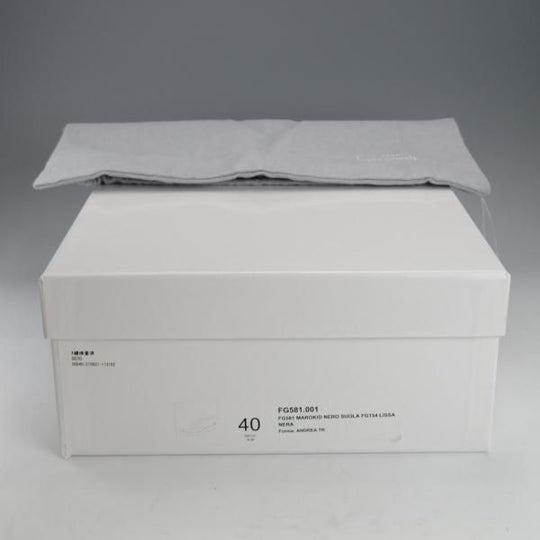 美品★(伊)F.LLIジャコメッティ SIZE 40【定価￥129,800-★マルモラーダ/ゴートレザー(山羊革)】FG581/黒/ブーツ/Giacometti★i742