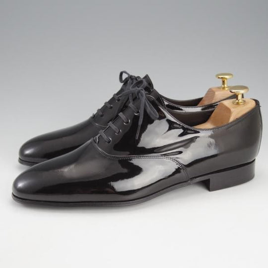 未使用★ジョンロブ 8E【★CALISTO/カリスト/8695ラスト】プレーントゥ/パテントレザー/黒/メンズ/JOHN LOBB★i743