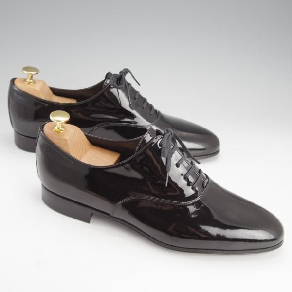 未使用★ジョンロブ 8E【★CALISTO/カリスト/8695ラスト】プレーントゥ/パテントレザー/黒/メンズ/JOHN LOBB★i743