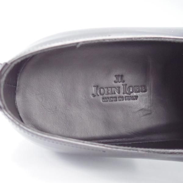 未使用★ジョンロブ 8E【★CALISTO/カリスト/8695ラスト】プレーントゥ/パテントレザー/黒/メンズ/JOHN LOBB★i743