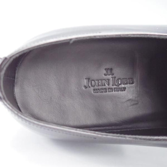 未使用★ジョンロブ 8E【★CALISTO/カリスト/8695ラスト】プレーントゥ/パテントレザー/黒/メンズ/JOHN LOBB★i743