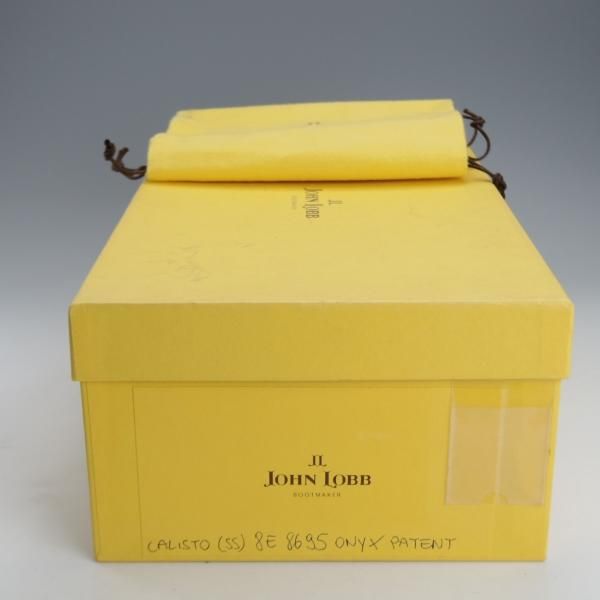 未使用★ジョンロブ 8E【★CALISTO/カリスト/8695ラスト】プレーントゥ/パテントレザー/黒/メンズ/JOHN LOBB★i743