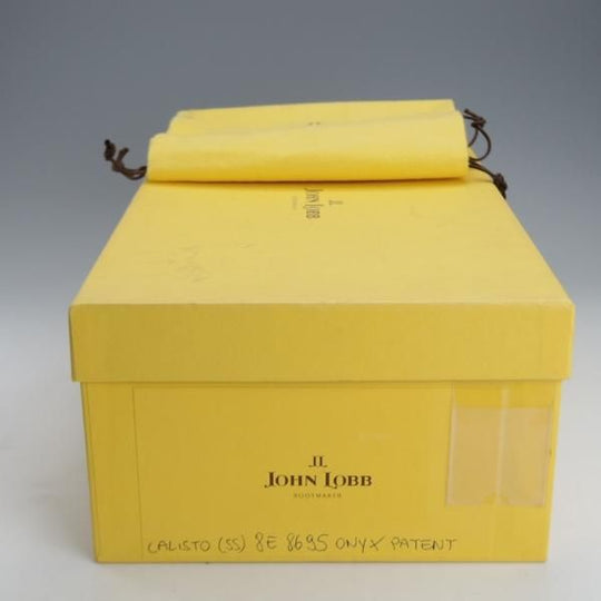 未使用★ジョンロブ 8E【★CALISTO/カリスト/8695ラスト】プレーントゥ/パテントレザー/黒/メンズ/JOHN LOBB★i743