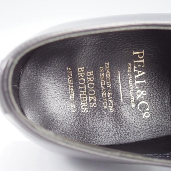 極上★チャーチ UK8.5程度【貴重★ブルックスブラザーズ別注/Peal&co】911ラスト/プレーントゥ/カーフ/黒/メンズ/Church's★i745