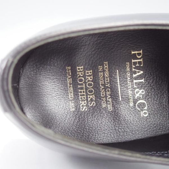 極上★チャーチ UK8.5程度【貴重★ブルックスブラザーズ別注/Peal&co】911ラスト/プレーントゥ/カーフ/黒/メンズ/Church's★i745