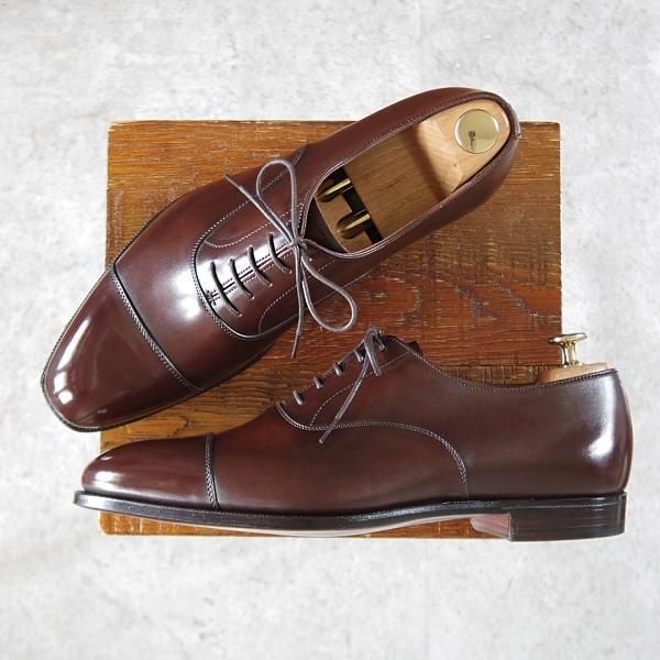 未使用★クロケット&ジョーンズ 8.5E【定価￥101,200-★オードリー3/AUDLEY】ハンドグレードライン/367ラスト/濃茶/Crockett&Jones★i747