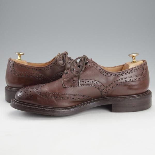 美品★トリッカーズ SIZE 8【定価￥96,800-★ダイナイトソール/BOURTON/バートン】M5633/カントリーシューズ/短靴/濃茶/Tricker's★i748