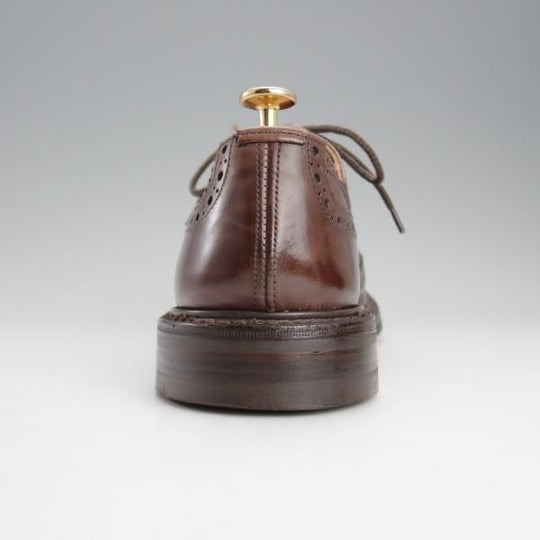 美品★トリッカーズ SIZE 8【定価￥96,800-★ダイナイトソール/BOURTON/バートン】M5633/カントリーシューズ/短靴/濃茶/Tricker's★i748