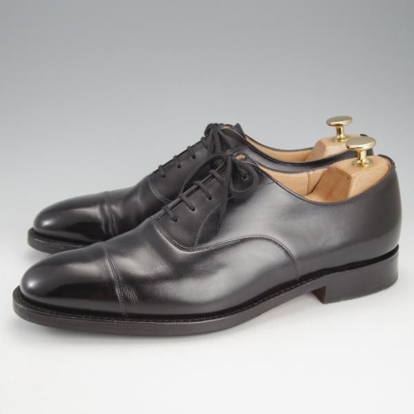 極美品★チャーチ 75F/UK7.5【現行定価￥160,600-★コンサル/CONSUL】173ラスト/ストレートチップ/カーフ/黒/メンズ/Church's★i749