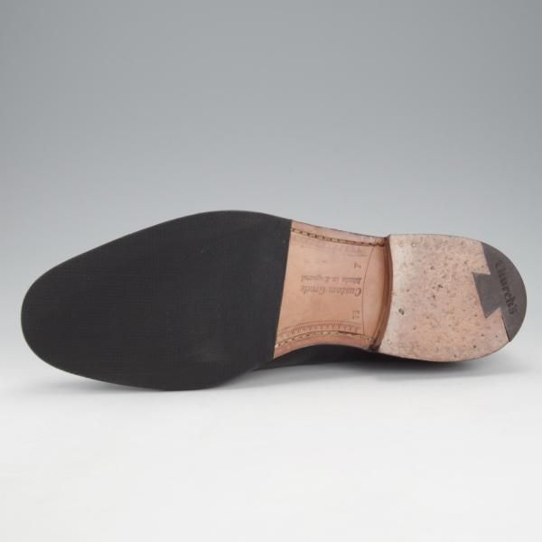 極美品★チャーチ 75F/UK7.5【現行定価￥160,600-★コンサル/CONSUL】173ラスト/ストレートチップ/カーフ/黒/メンズ/Church's★i749