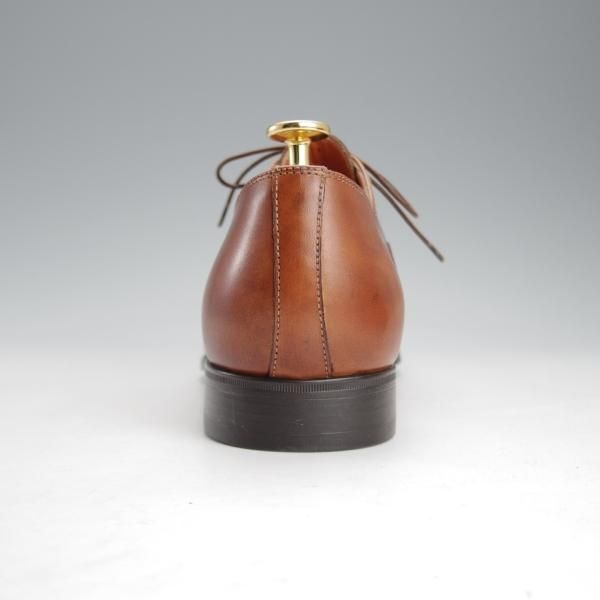 未使用★(伊)サントーニ SIZE 8【★ストレートチップ/392055】カーフ/茶/メンズ/Santoni★i750